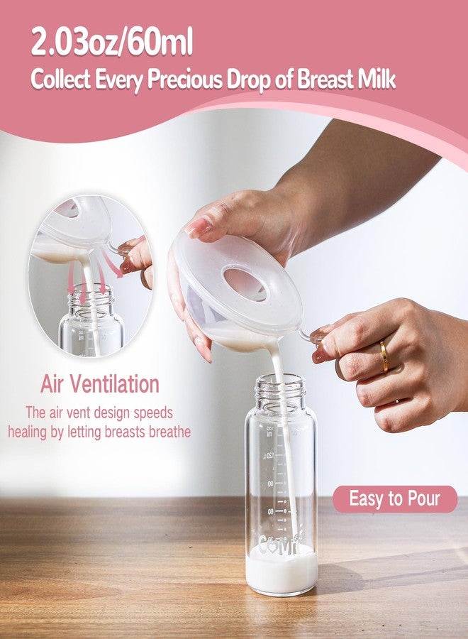 COMI Breast Milk Collector, Milk Collectors for Breastfeeding, Reusable Breast Milk Shells, Catcher Protect Sore Nipples for Breastfeeding,Made from BPA-Free and Food-Safe Silicone(2.03oz,2 Counts) - Image 5
